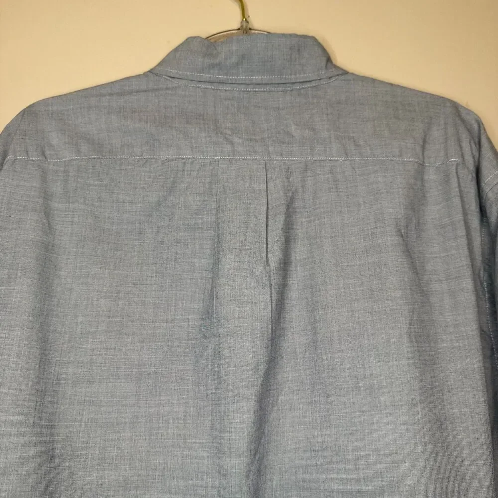 J. CREW men's size large L Coolmax slim secret wash shirting lightweight shirt